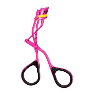 revlon x barbie eyelash curler with gently rounded pad, for all eye shapes, longlasting lash curls