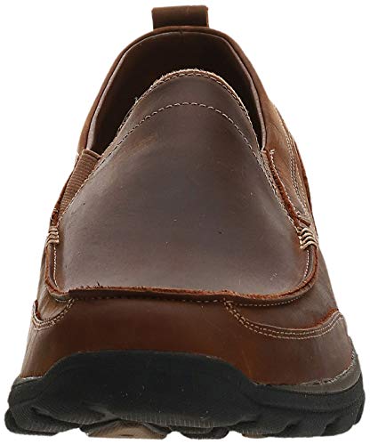 Skechers USA Men's Relaxed Fit Memory Foam Superior Gains Slip-On,15 M US,Dark Brown