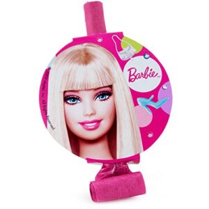 amscan barbie all doll'd up blowouts (8 per package)