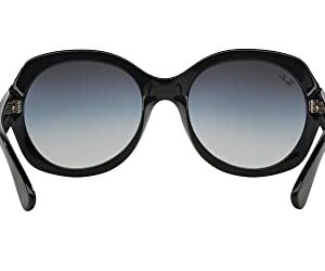 Ray-Ban Women's RB4191 Round Sunglasses, Black, 57mm