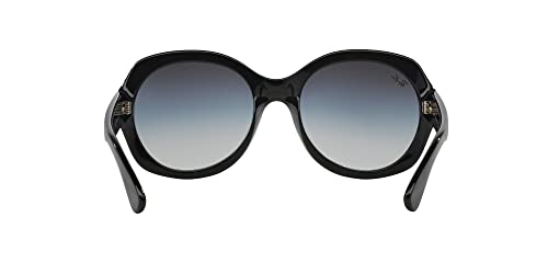 Ray-Ban Women's RB4191 Round Sunglasses, Black, 57mm