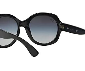 Ray-Ban Women's RB4191 Round Sunglasses, Black, 57mm