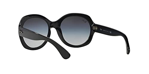 Ray-Ban Women's RB4191 Round Sunglasses, Black, 57mm