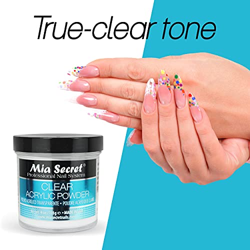 Mia Secret Clear Acrylic Powder (4oz)