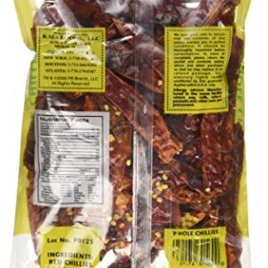 Swad Whole Red Dried Chillies 3.5oz., 100 Grams/ Indian Groceries