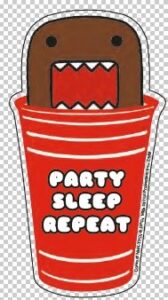 car magnets - domo kun - party sleep repeat