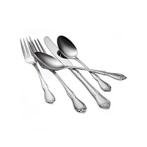 Oneida 2552SBLF Arbor Rose Flatware - Bouillon Spoon - Case of 1 Dozen