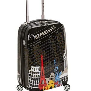 Rockland Departure Hardside Spinner Wheel Luggage Set, Assorted/Multicolor, Carry-On 20-Inch