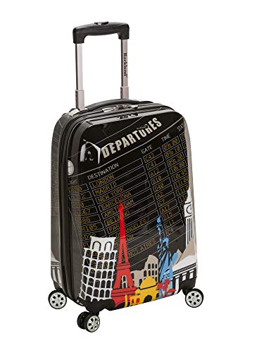 Rockland Departure Hardside Spinner Wheel Luggage Set, Assorted/Multicolor, Carry-On 20-Inch