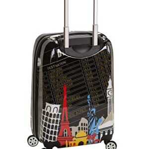 Rockland Departure Hardside Spinner Wheel Luggage Set, Assorted/Multicolor, Carry-On 20-Inch