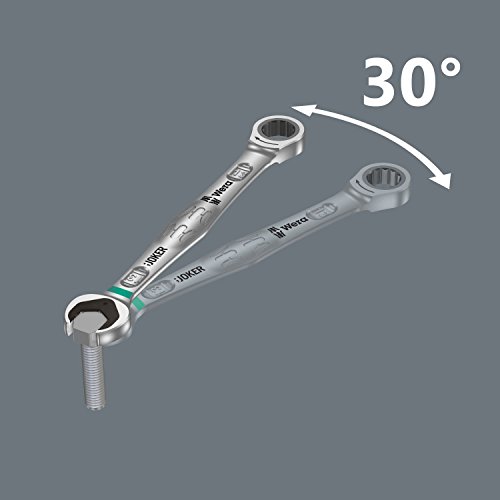 Wera - 5073283001 4013288167385 Ratcheting Combination Wrench Joker 1"/2x177mm, Multi