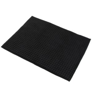 kitchen details microfiber drying mat| dimensions: 15" x 20" | highly absorbent | black | easy clean up | kitchen organization | safe on surfaces