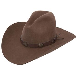 stetson boot hill 3x felt stallion collection cowboy hat acorn brown (6 7/8)