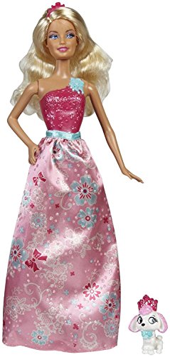 Barbie Princess and Pet Barbie Doll - Contains Doll & Pet Poodle Dog