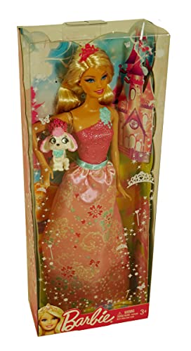 Barbie Princess and Pet Barbie Doll - Contains Doll & Pet Poodle Dog