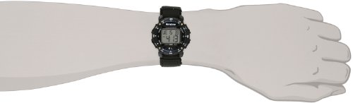 Armitron Sport Unisex 40/8291BLU Navy Blue Accented Digital Chronograph Black Nylon Strap Watch