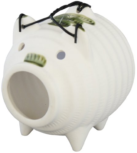 三陶(Santo) Banko Ware 08853 Mini Mosquito Repellent Incense, Pig, Mosquito Repellent Holder, Stand, White, Height 4.3 inches (11 cm), Made in Japan