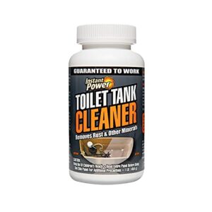 instant power toilet tank cleaner – bathroom toilet cleaning powder, removes rust and other minerals, no scrubbing, 16 oz