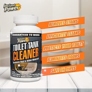 Instant Power Toilet Tank Cleaner – Bathroom Toilet Cleaning Powder, Removes Rust and Other Minerals, No Scrubbing, 16 Oz