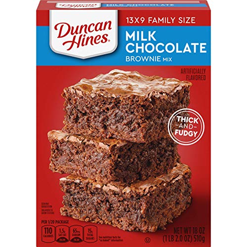 Duncan Hines Brownie Mix, Milk Chocolate, 18 oz