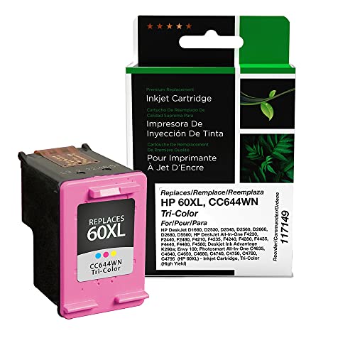 Clover Remanufactured Cartridge Replacement for HP CC644WN (HP 60XL) | Tri-Color | High Yield