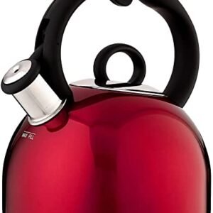 Cuisinart CTK-S17MR Aura 2-Quart Teakettle, Make 2-Quarts of Boiling Water in this Classic Tea Kettle, Metallic Red