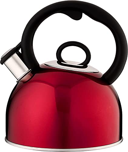 Cuisinart CTK-S17MR Aura 2-Quart Teakettle, Make 2-Quarts of Boiling Water in this Classic Tea Kettle, Metallic Red