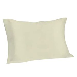 spasilk pure silk pillowcase, charmeuse silk pillowcase, hypoallergenic pillowcase, king sized, ivory