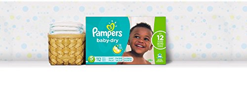 Diapers Size 5, 112 Count - Pampers Baby Dry Disposable Baby Diapers, Giant Pack