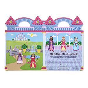 Melissa & Doug Puffy Sticker Set: Princess - 67 Reusable Stickers - Kids Fashion Activities, Restickable Princess Sticker Book, Puffy Princess Stickers For Kids Ages 4+