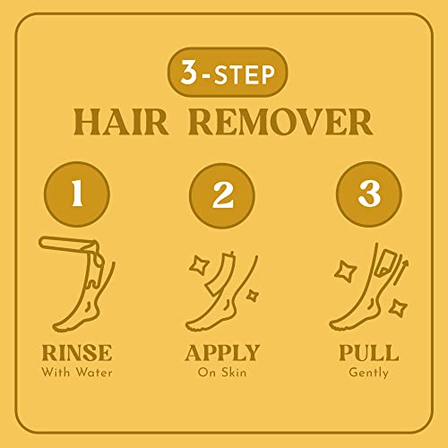 MOOM - Organic Hair Remover, All-Natural Sugar Wax for Underarm, Bikini, Brazilian, Face and Leg, Soft Wax for Sensitive Skin, Wax Beads Alternative, At-Home Hair Removal Wax for Women and Men, 12 oz