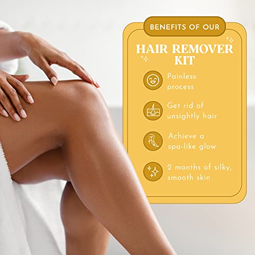 MOOM - Organic Hair Remover, All-Natural Sugar Wax for Underarm, Bikini, Brazilian, Face and Leg, Soft Wax for Sensitive Skin, Wax Beads Alternative, At-Home Hair Removal Wax for Women and Men, 12 oz