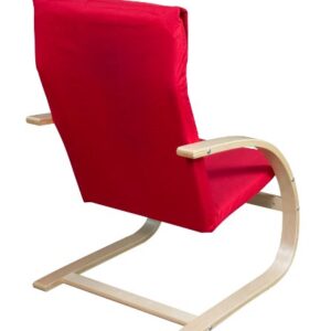 Niche Mia Bentwood Reclining, Lounge, Rocking Chair- Natural/Red