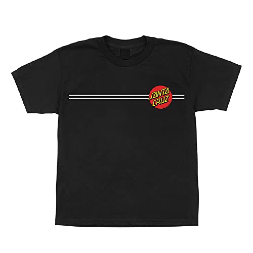 SANTA CRUZ Youth S/S T-Shirt Classic Dot S/S Skate Youth T-Shirt - Black, Size: X-Large