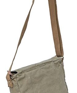 Gootium Canvas Messenger Bag - Vintage Crossbody Shoulder Bag Military Satchel, Olive Brown