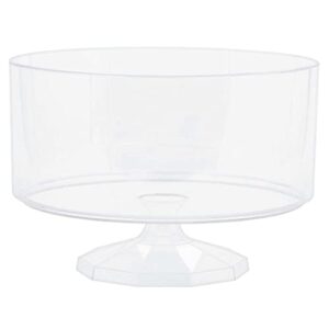 amscan medium plastic trifle container - 7 3/8' | clear | 1 pc.