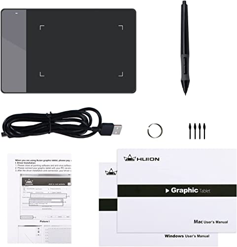 HUION 420 OSU Tablet Graphics Drawing Pen Tablet with Digital Stylus - 4 x 2.23 Inches