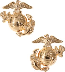 rothco polished gold marine corp globe & anchor military insignia