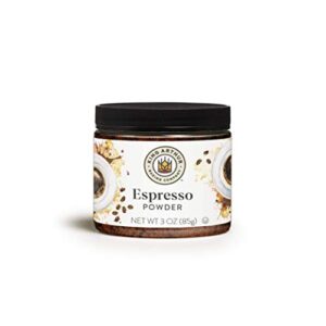 king arthur, espresso powder, certified kosher, reusable plastic jar, 3 ounces