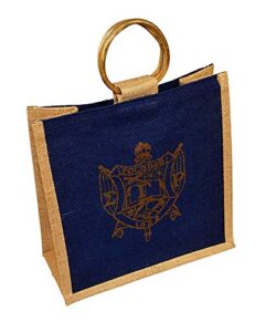 sigma gamma rho jute bag royal blue one size