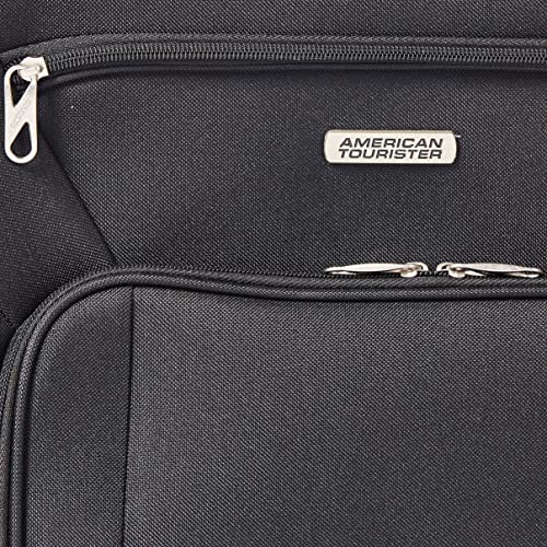 American Tourister Fieldbrook II Softside Upright Luggage, Black, 2-Piece Set (tote/21)