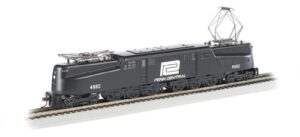 bachmann industries gg1 electric dcc ready penn central black with white lettering #4882 ho scale train car