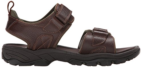 Rockport Men's Rocklake Flat Sandal, Brown/Brown, 11.5 W US