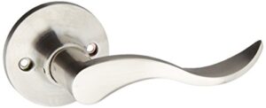 constructor con-pre-sn-dm-l prelude dummy left lever door lock with knob handle lockset, satin nickel