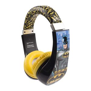 sakar kids safe over the ear headphones, volume limiter for developing ears, 3.5mm stereo jack, recommended for ages 3-9