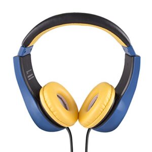 Sakar Kids Safe Over The Ear Headphones, Volume Limiter for Developing Ears, 3.5MM Stereo Jack, Recommended for Ages 3-9