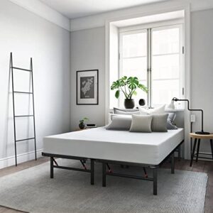 classic brands hercules heavy-duty 14-inch platform metal bed frame | mattress foundation, california king