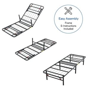 Classic Brands Hercules Heavy-Duty 14-Inch Platform Metal Bed Frame | Mattress Foundation, California King