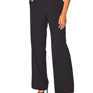 Calvin Klein Straight-Leg Classic Business Casual Pants for Women, Navy, 10