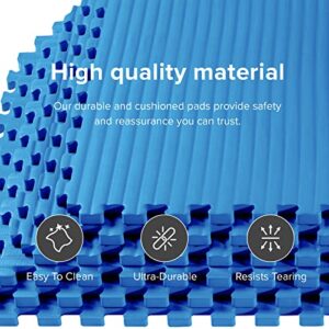 We Sell Mats 3/4 Inch Thick Martial Arts EVA Foam Exercise Mat, Tatami Pattern, Interlocking Floor Tiles for Home Gym, MMA, Anti-Fatigue Mats, 24 in x 24 in